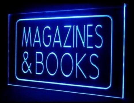 Magazines & Books Shop LED Neon Sign